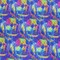1 Yard Abstract Strokes Printed Spandex 56 Width Swimwear, Activewear & Dancewear